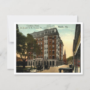 Cawthon Hotel, Mobile AL 1910er Jahre Vintage Postkarte