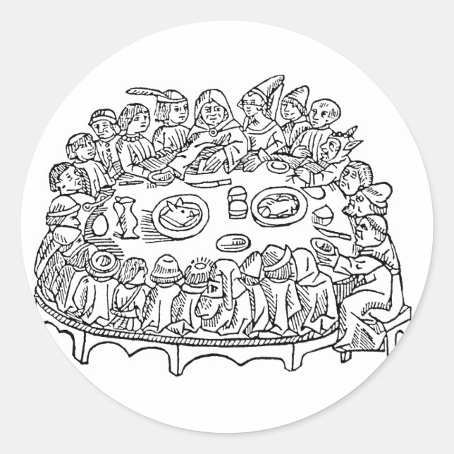 Caxton Dinner Hochzeitsfest Aufkleber Siegel (Vorderseite)