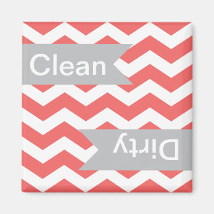 Cayenne Chevron Clean - Magnets de lave-vaisselle 