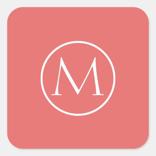 Cayenne Elegant Quadratischer Aufkleber (Vorderseite)