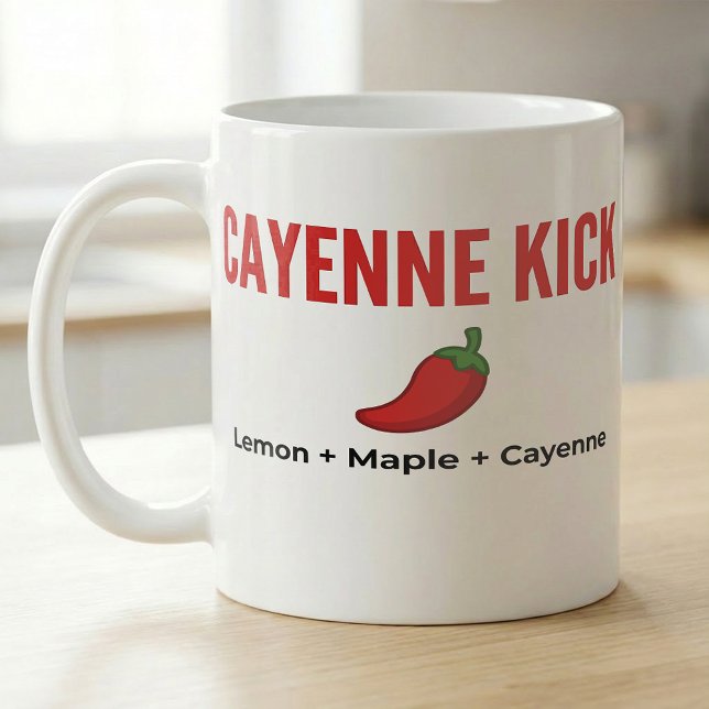 Cayenne Kick Lemon Maple Recipe Kaffeetasse (Von Creator hochgeladen)