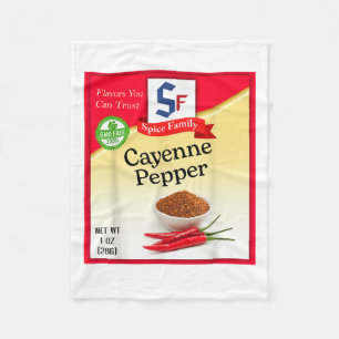 Cayenne Pepper Spice Group Kostümfamilie Matching Fleecedecke