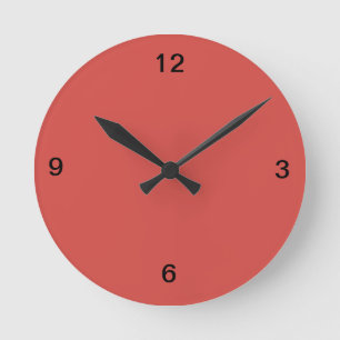 Cayennepfeffer-Rot-Wanduhr Runde Wanduhr