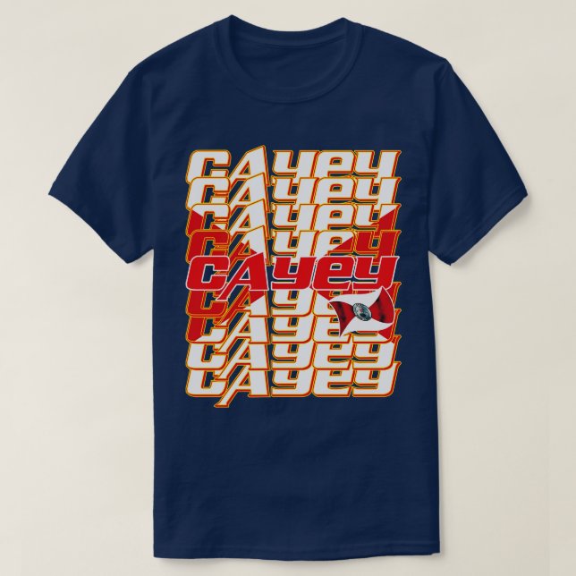 Cayey Cascade-Text T-Shirt (Design vorne)