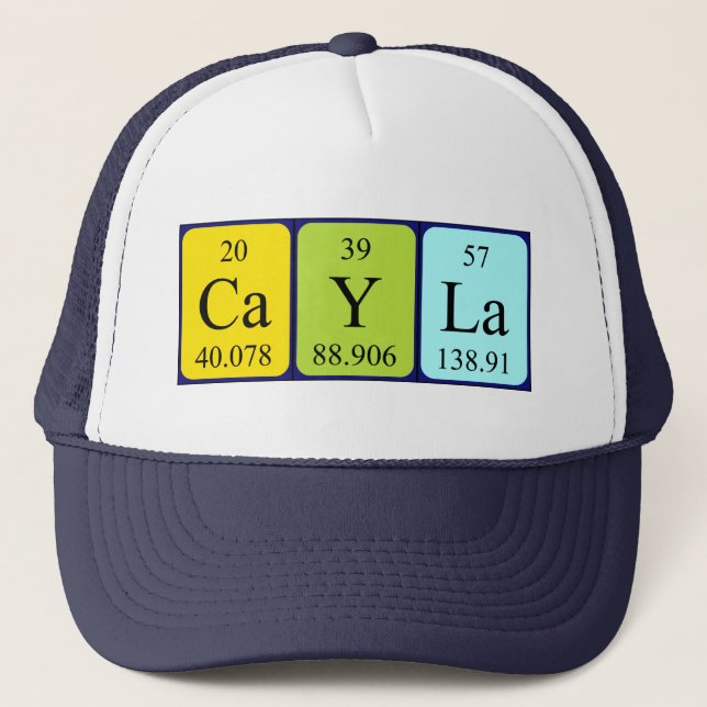 Cayla Periodenname Hut Truckerkappe (Vorderseite)