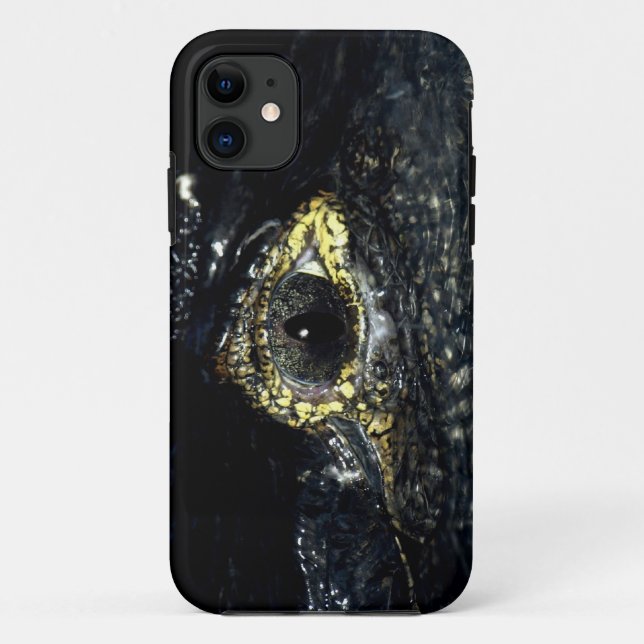 Cayman Crocodile Oeil Reptile iPhone 5 Coque (Dos)