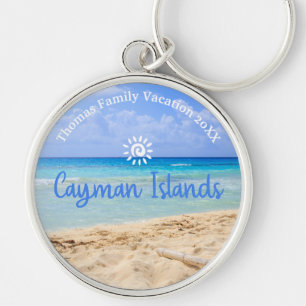 Cayman Islands Beach Vacation Family Trip Schlüsselanhänger