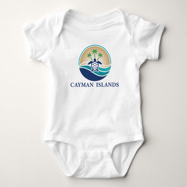 Cayman Islands Caribbean Baby Strampler (Vorderseite)