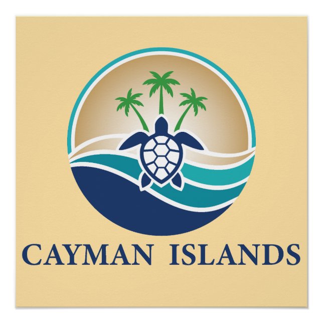 Cayman Islands Caribbean Poster (Vorderseite)