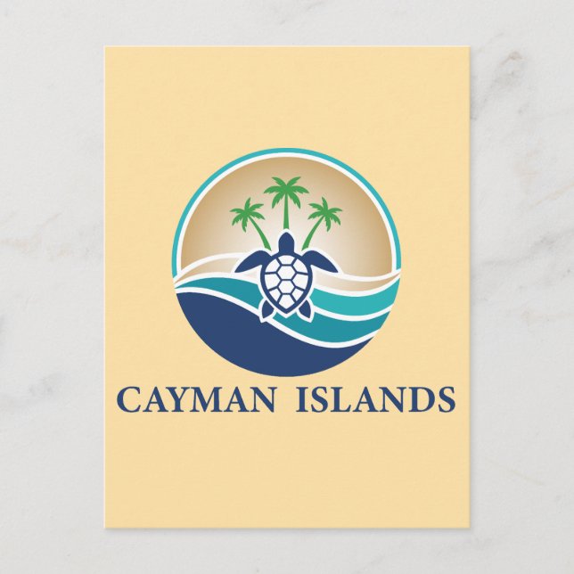 Cayman Islands Caribbean Postkarte (Vorderseite)