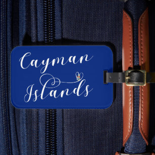 Cayman Islands Flaggenherz, Cayman Isles Gepäckanhänger