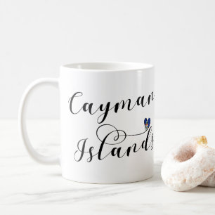 Cayman Islands Flaggenherz, Cayman Isles Kaffeetasse