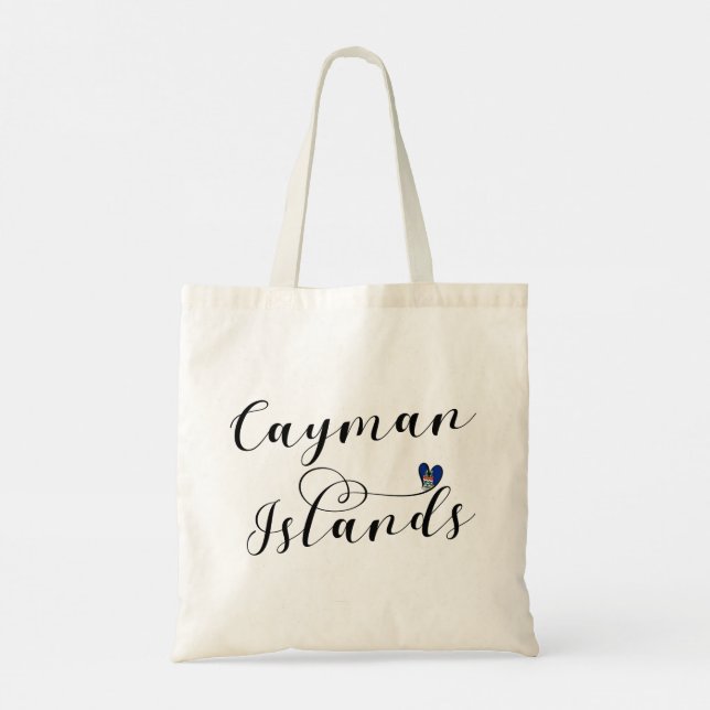 Cayman Islands Flaggenherz, Cayman Isles Tragetasche (Rückseite)