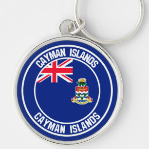 Cayman Islands Round Emblem Schlüsselanhänger