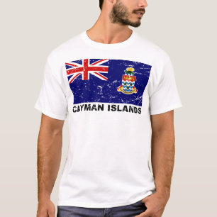 Cayman Islands Vintage-Flagge T-Shirt