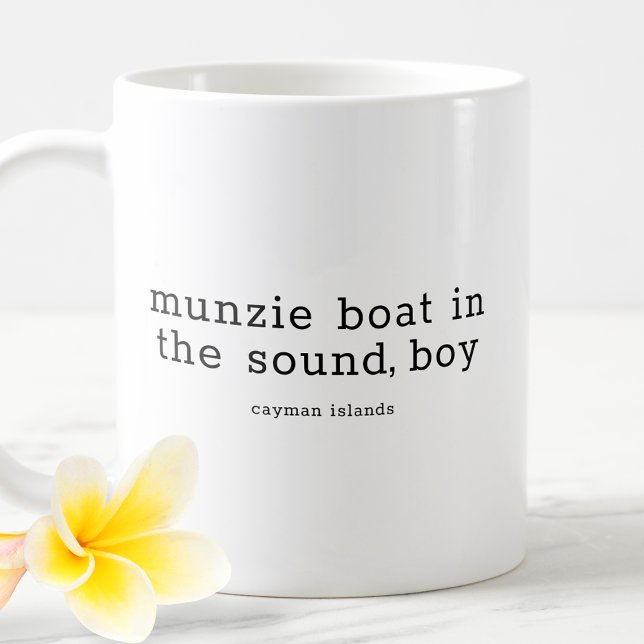Caymanian Folk Song Muznie Boat in der Sound Boy Kaffeetasse (Von Creator hochgeladen)
