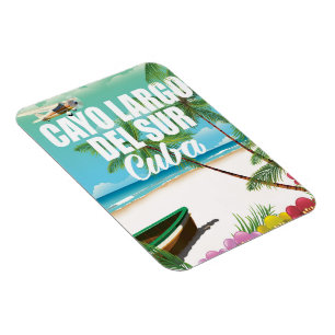 Cayo Largo del Sur Strand Urlaub Poster Magnet