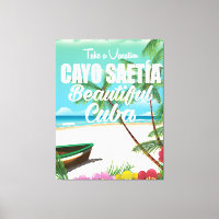 Cayo Saetía Cuba Strandurlaub Poster