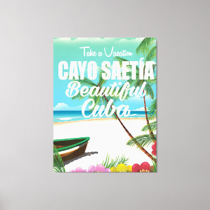 Cayo Saetía Kuba Strandurlaub Poster Leinwanddruck