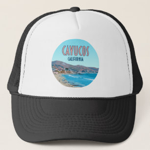 Cayucos California Central Coast Vintag Truckerkappe