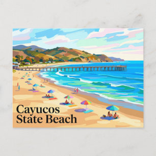 Cayucos State Beach Kalifornien Postkarte