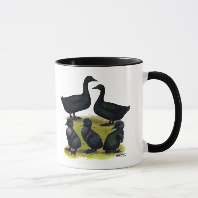 Cayuga-Enten-Familie Tasse (Rechts)