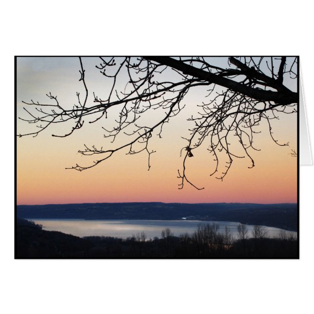 Cayuga Lake bei Sunset (Vorderseite (Horizontal))