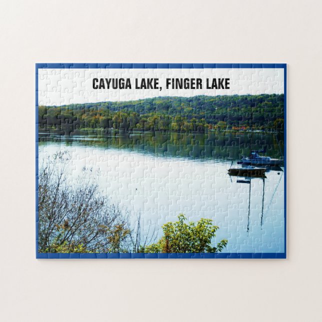 CAYUGA LAKE FINGER LAKE Puzzle (Horizontal)