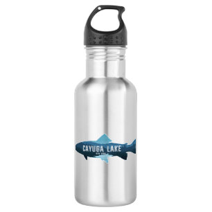 Cayuga Lake New York Fish Edelstahlflasche