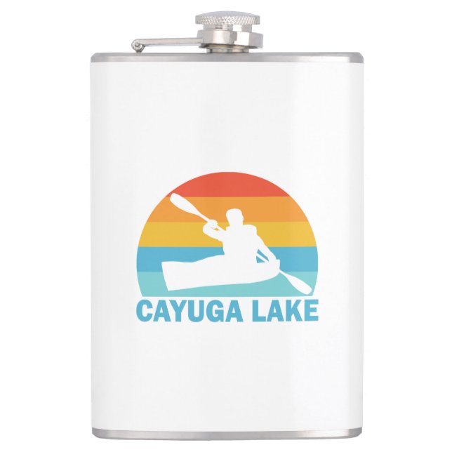 Cayuga Lake New York Kayak Flachmann (Vorderseite)