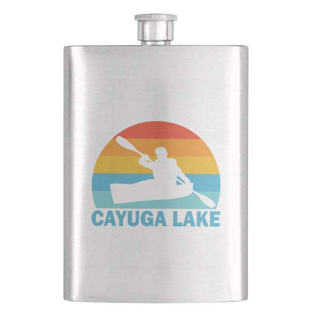 Cayuga Lake New York Kayak Flachmann (Vorderseite)