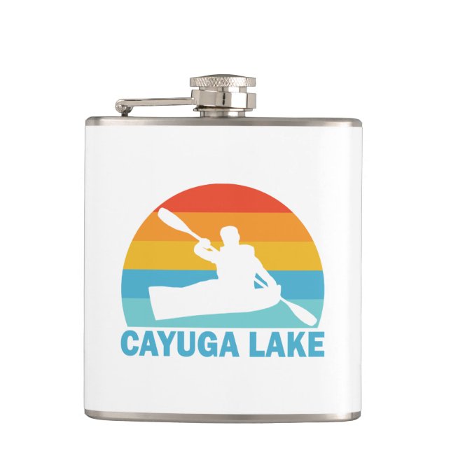 Cayuga Lake New York Kayak Flachmann (Vorderseite)