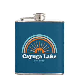 Cayuga Lake New York Rainbow Flachmann