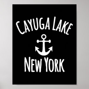 Cayuga-See Boote Segeln Schifffahrt Rustikales Boo Poster
