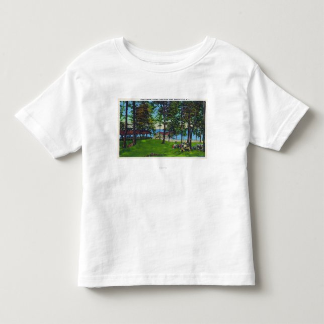 Cayuga See-Staats-Park-Szene Kleinkind T-shirt (Vorderseite)