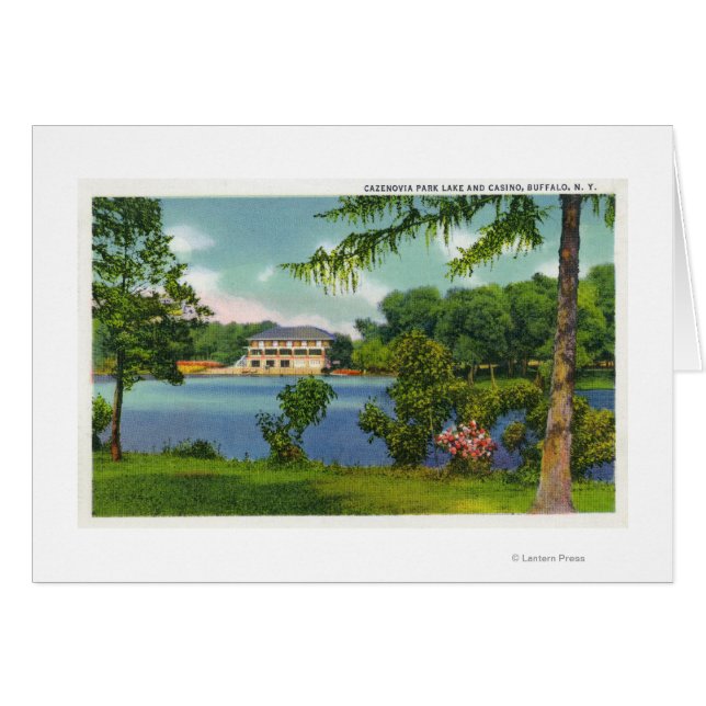 Cazenovia Park Sicht auf den See und das Casino (Vorderseite (Horizontal))