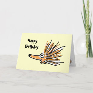 CB- Funny Porcupine Carte d'anniversaire
