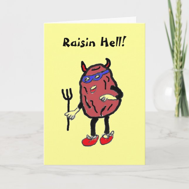 CB- Raisin Hell! Card Karte (Vorderseite)