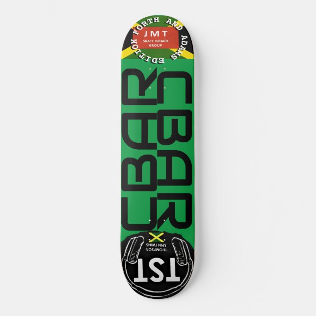 CBAR FORTH & ADAMS EDITION 8 1/4" Skateboard Deck (Vorderseite)