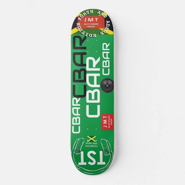 CBAR FORTH & ADAMS EDITION 8 1/4" Skateboard Deck (Vorderseite)