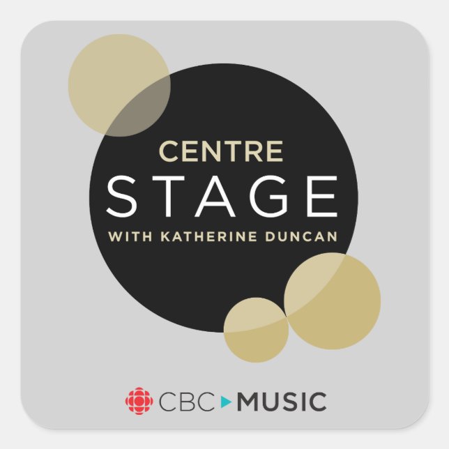 CBC Center-Bühne Quadratischer Aufkleber (Vorderseite)