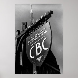 CBC Jarvis Street Sign (1940er) Poster