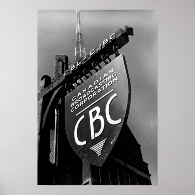 CBC Jarvis Street Sign (1940er) Poster (Vorne)