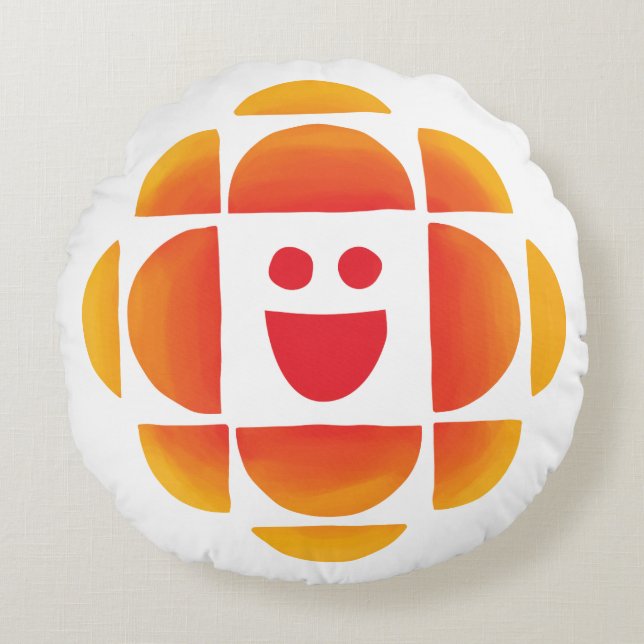 CBC Kids-Logo Rundes Kissen (Vorderseite)