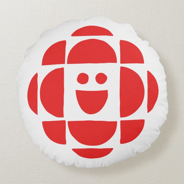 CBC Kids-Logo Rundes Kissen (Rückseite)