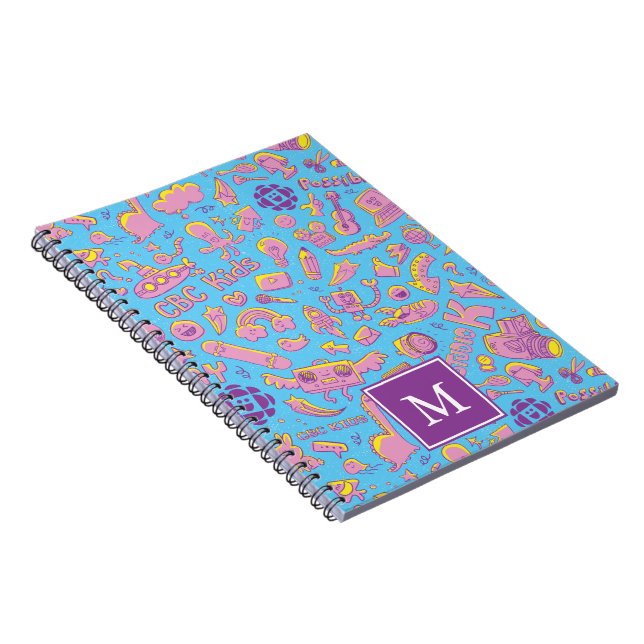 CBC Kids Pattern Monogram Notebook Notizblock (Rechte Seite)
