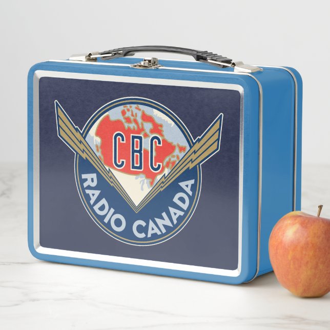 CBC-Logo der 40er Jahre Metall Brotdose (Beispiel)