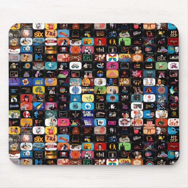 CBC-Logos und Grafikposter Mousepad (Vorne)