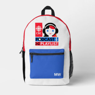 CBC Podcast Playlist Bedruckter Rucksack