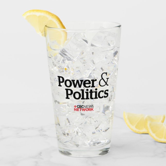 CBC Power & Politik Glass Tumbler (Vorderseite Ice)